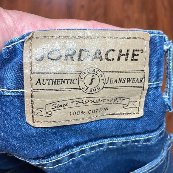 Vintage 90’s Jordache Flare Branded Braid Jeans, cotton, 15/16 - Picture 8 of 9